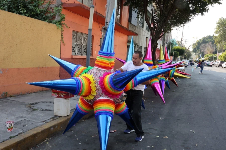 lễ hội đập pinata,Mexico,giáng sinh, Lễ hội đập Pinata truyền thống đón giáng sinh ở Mexico