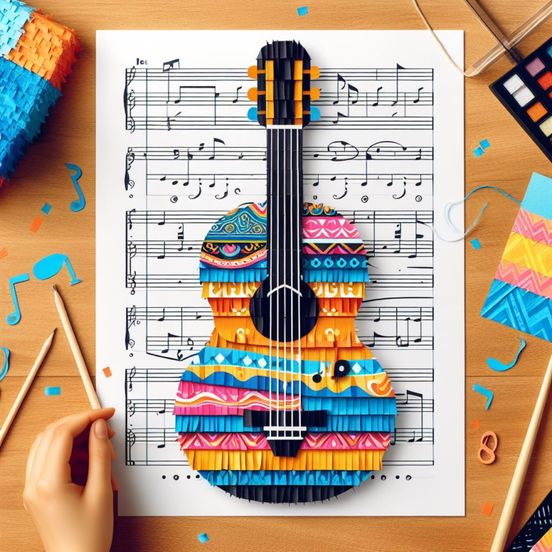 image 2 âm nhạc 10 6 mẫu pinata chủ đề âm nhạc cho tiệc sinh nhật