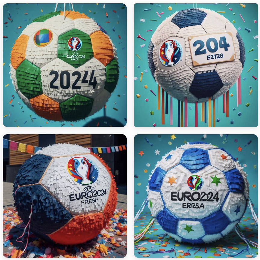 10 gợi ý mẫu pinata cho EURO 2024