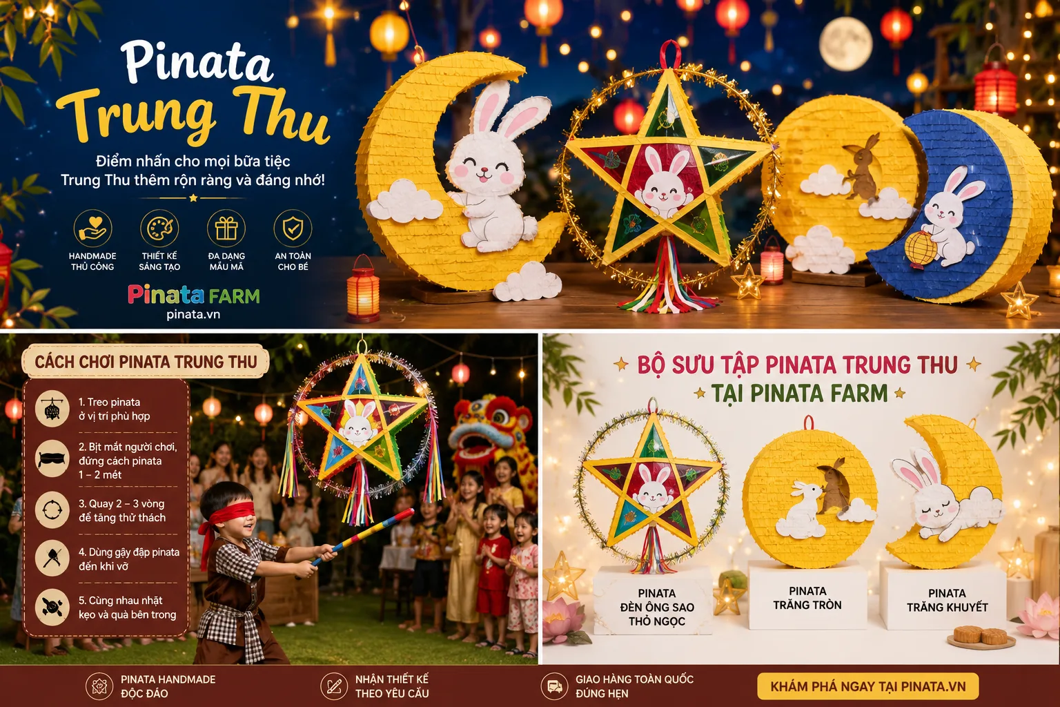 hhmfZ19x Pinata trung thu 2 trò chơi trung thu cho bé 1 Pinata trung thu và cách tổ chức tiệc