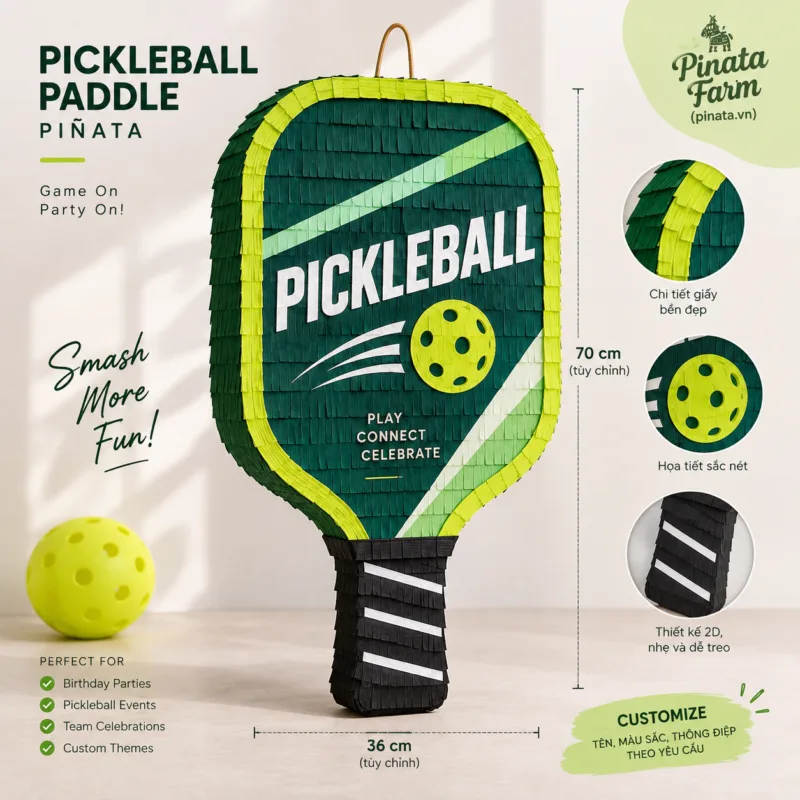 GHO6bPZS pinata hinh vot pickleball pinata pickleball 5 ý tưởng pinata pickleball hình vợt